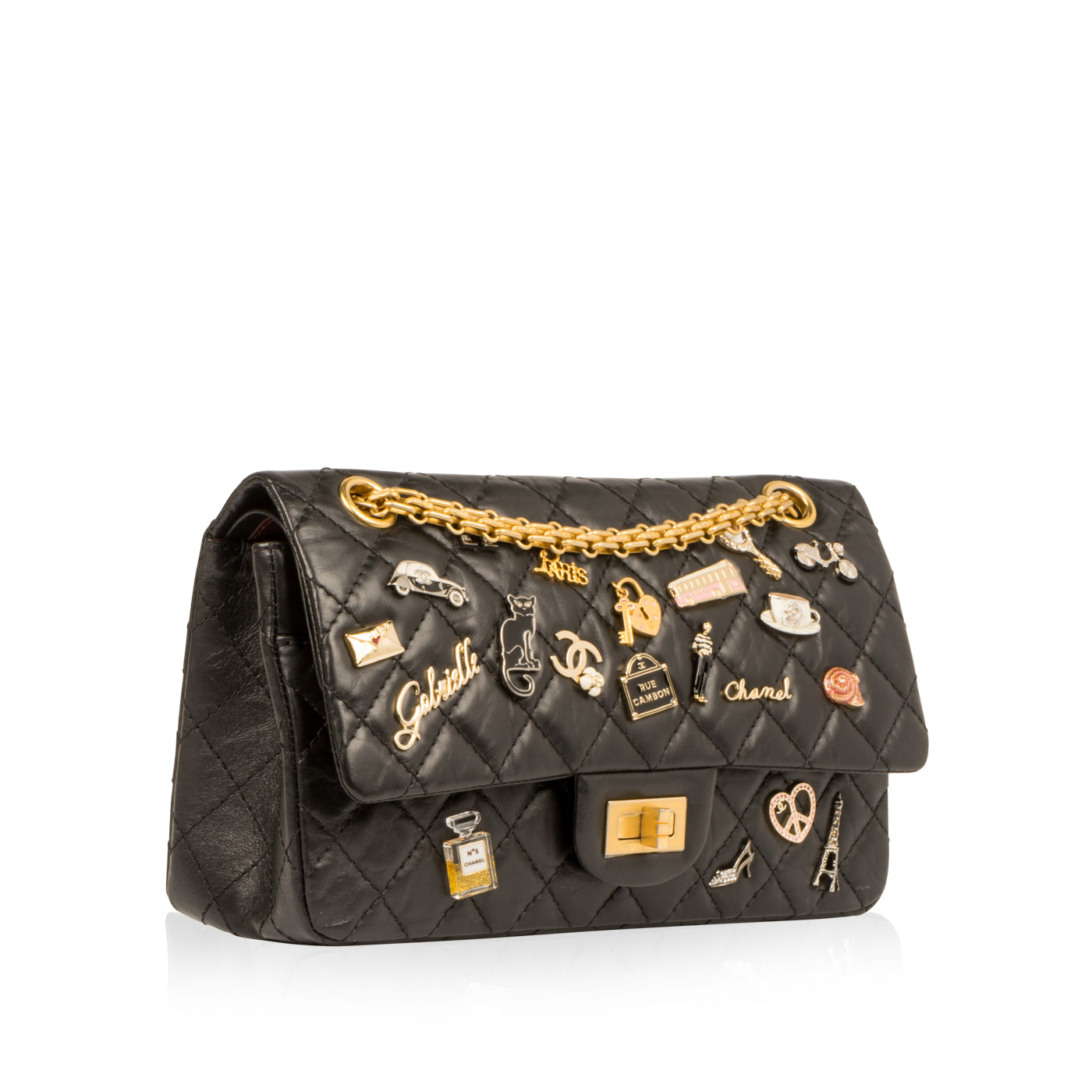 Chanel 2 55 Re-Issue 225 Lucky Charms Calfskin