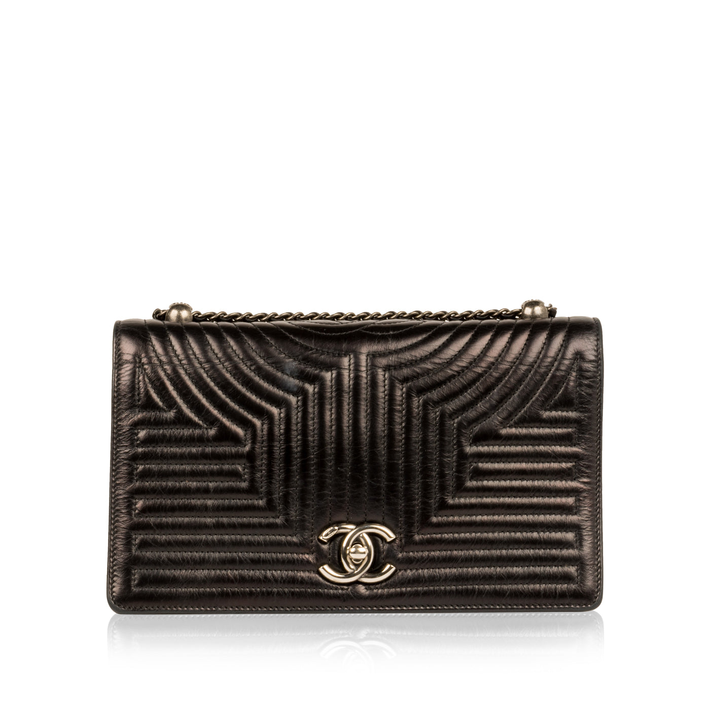 Chanel Leather Black Shoulder Bag Leather