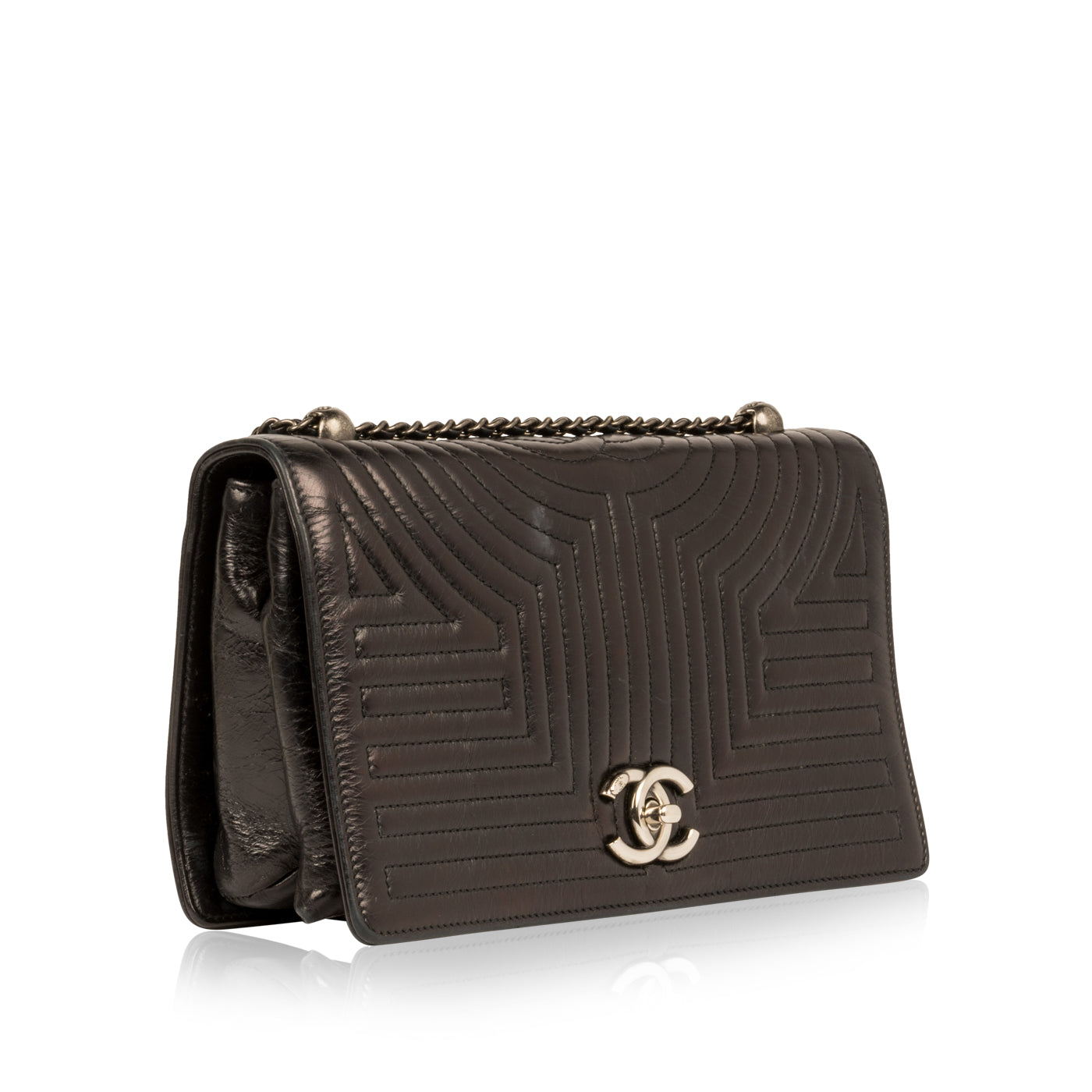 Chanel Leather Black Shoulder Bag Leather