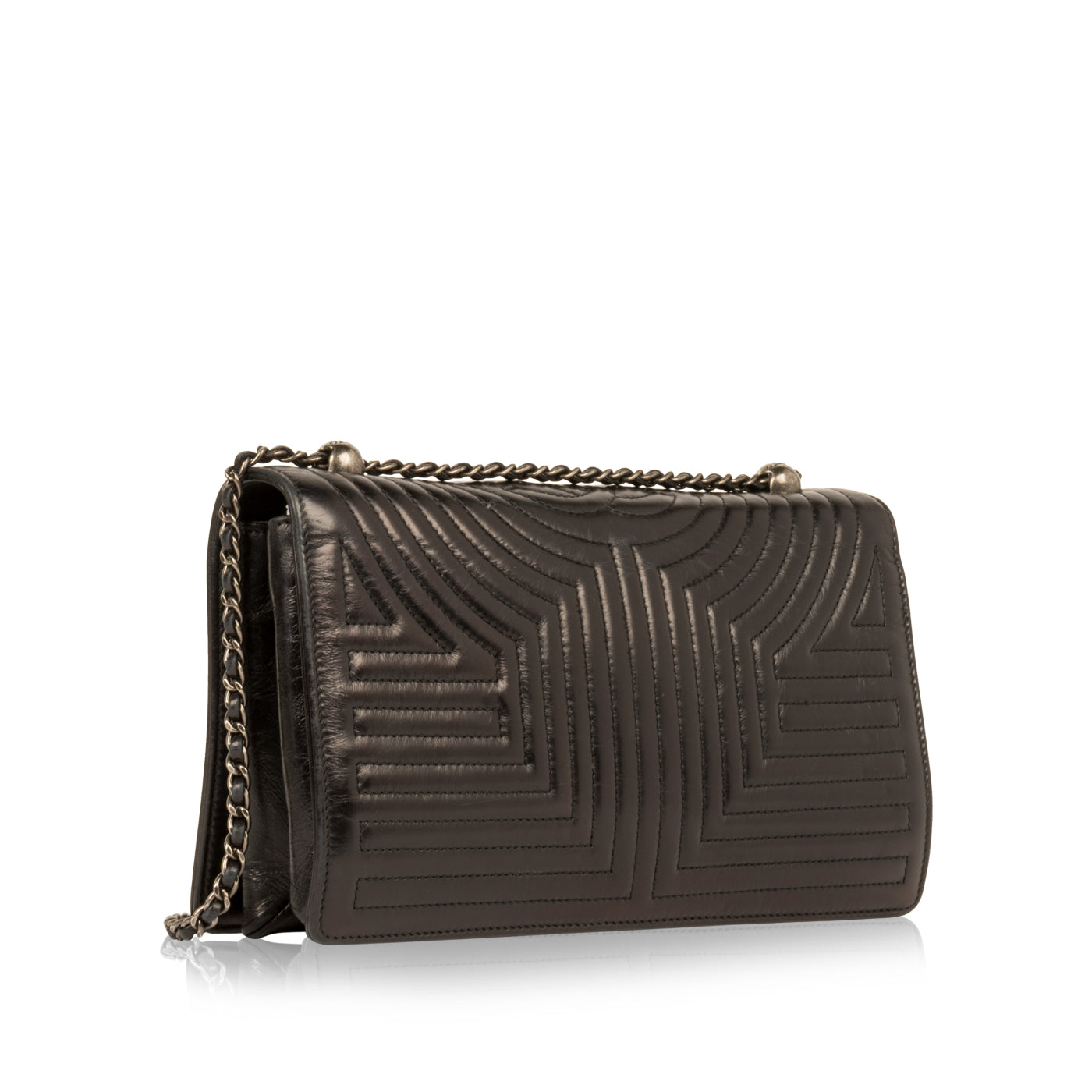 Chanel Leather Black Shoulder Bag Leather