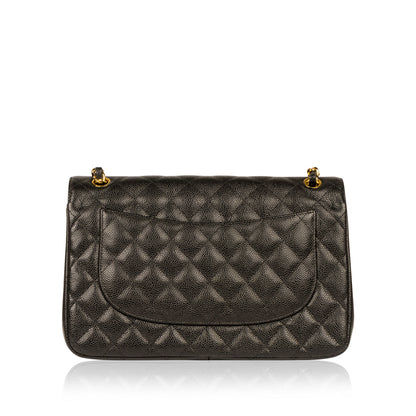 Chanel Classic Flap Caviar Black Shoulder Bag Style 62