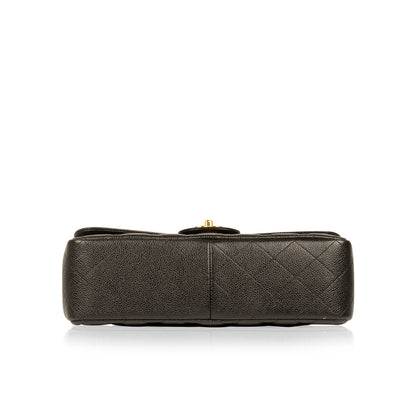 Chanel Classic Flap Caviar Black Shoulder Bag Style 62