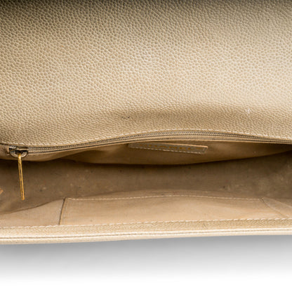 Chanel Classic Flap Caviar Gold Shoulder Bag Style 44
