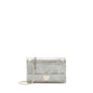 Dior Diorama Wallet on Chain Metallic Silver