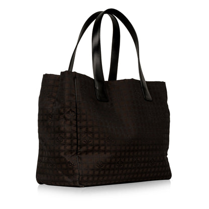 Chanel Shopping Tote Leather Black Tote Bag