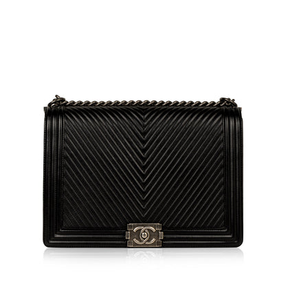 Chanel Classic Flap Leather Black Shoulder Bag Style 13