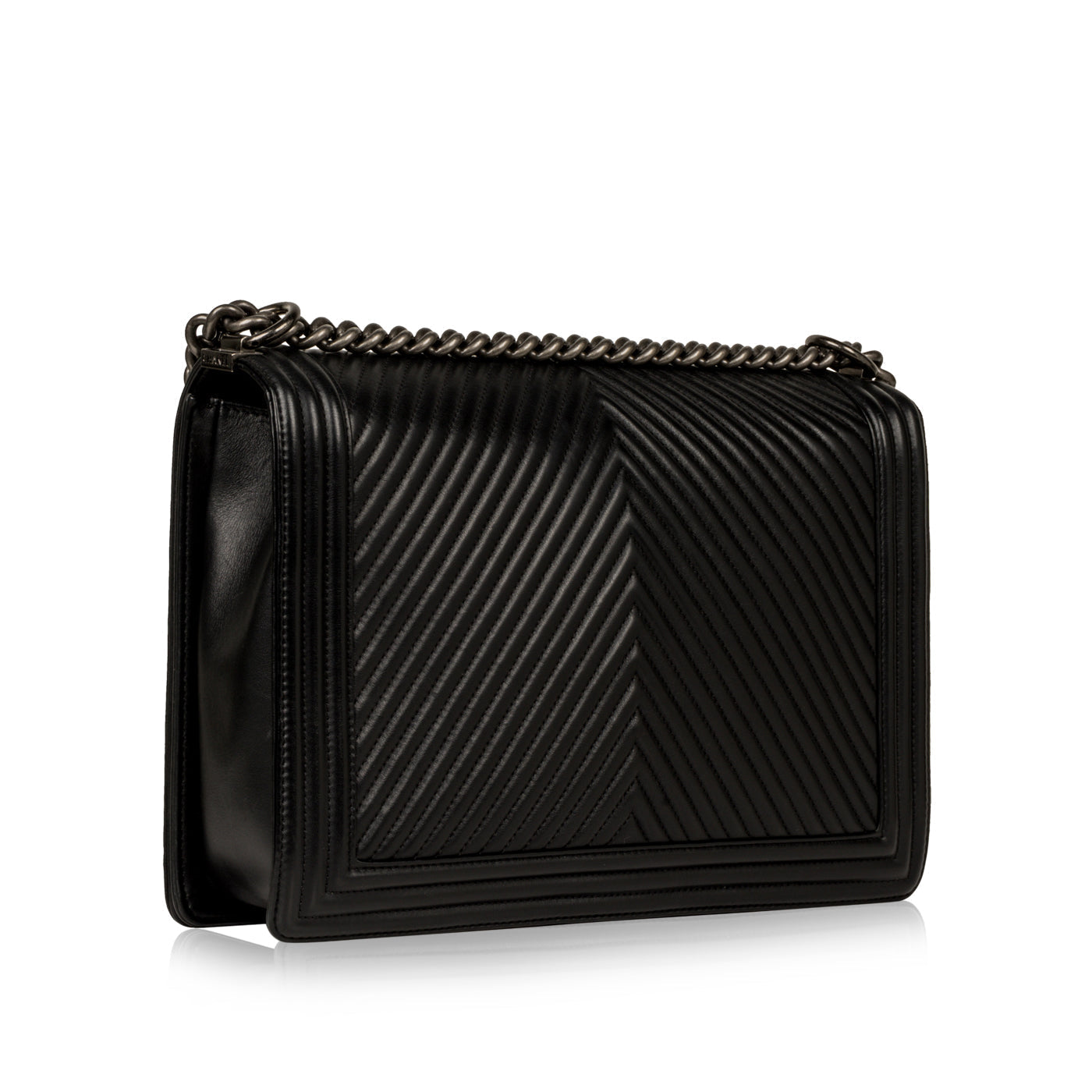 Chanel Classic Flap Leather Black Shoulder Bag Style 13