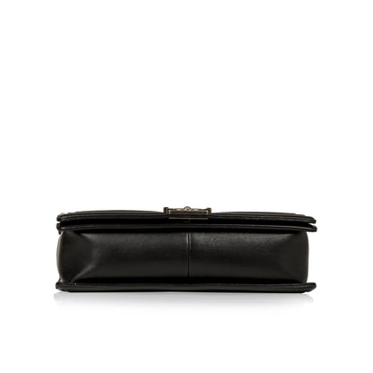 Chanel Classic Flap Leather Black Shoulder Bag Style 13