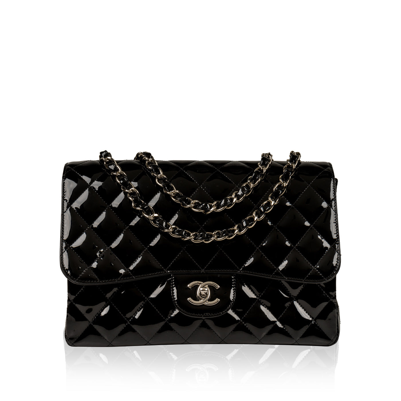 Chanel Classic Flap Lambskin Black Shoulder Bag Style 83
