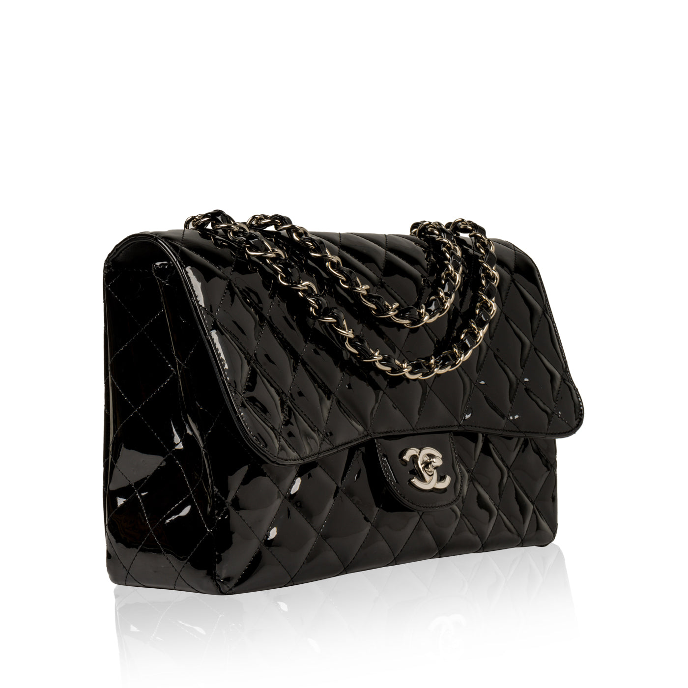 Chanel Classic Flap Lambskin Black Shoulder Bag Style 83