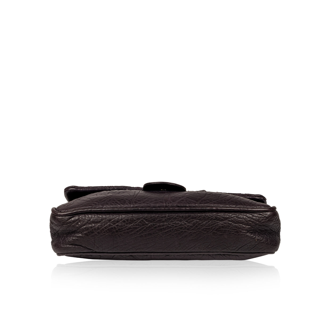 Chanel Classic Flap Calfskin Silver Shoulder Bag