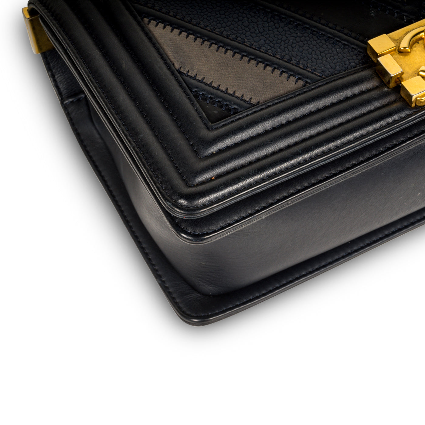 Chanel Classic Flap Caviar Gold Shoulder Bag Style 43