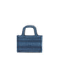 Dior Mini Book Tote Denim Blue Oblique