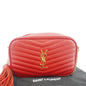 Saint Laurent Lou Leather Red Crossbody Style 15