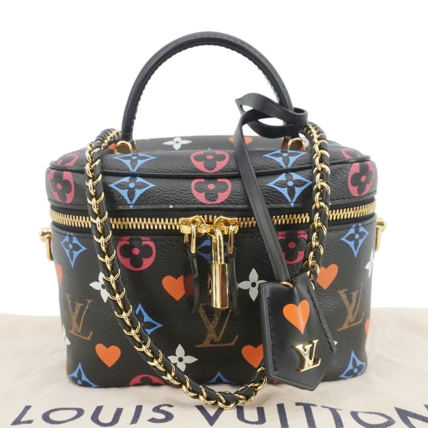 LOUIS VUITTON Game On Vanity PM Monogram Canvas Shoulder Bag Black
