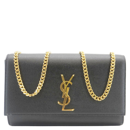 Saint Laurent Kate Leather Black Crossbody Style 22