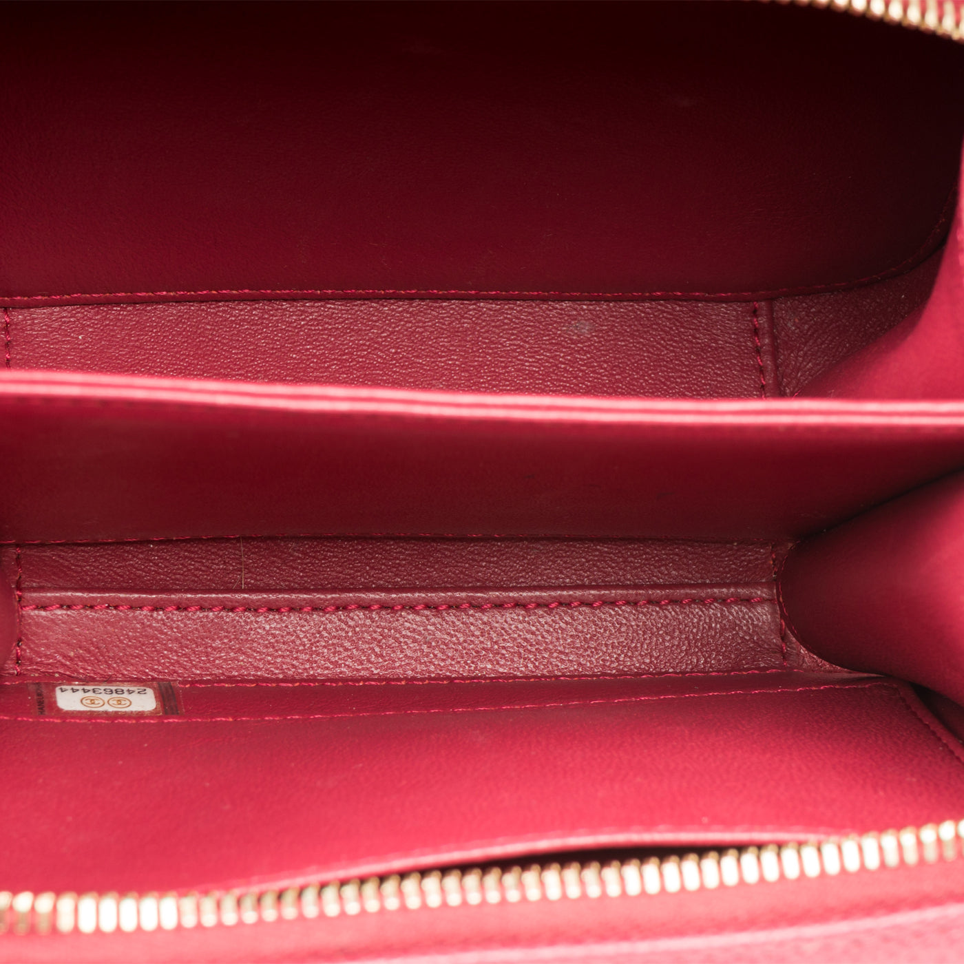Chanel Vanity Caviar Gold Clutch Style 3