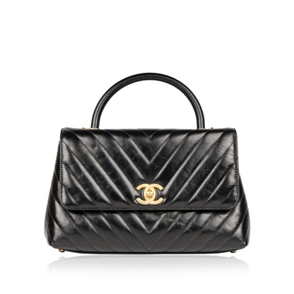 Chanel Coco Handle Calfskin Black Shoulder Bag
