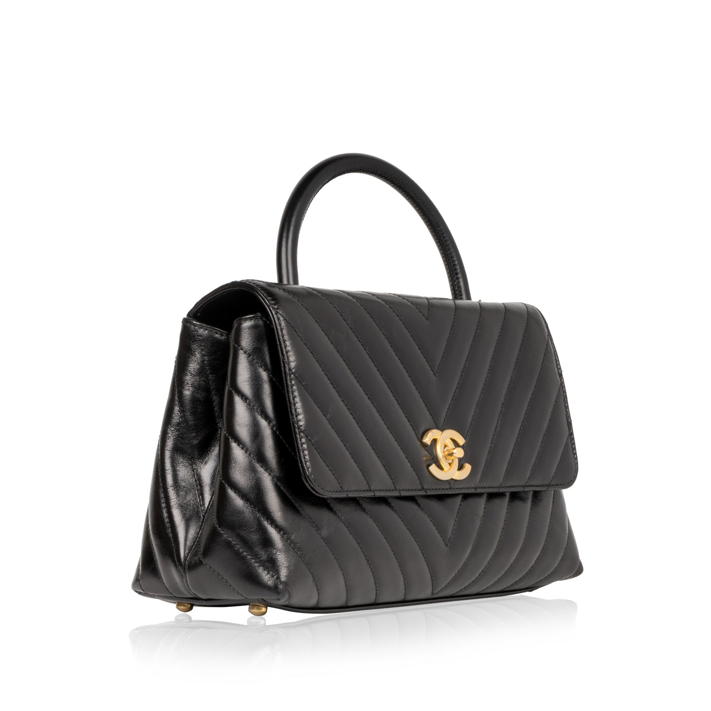 Chanel Coco Handle Calfskin Black Shoulder Bag