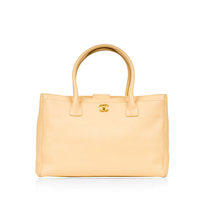 Chanel Timeless Caviar Gold Tote Bag