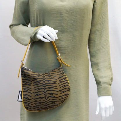 Fendi Luxury Canvas Red Shoulder Bag Style 56
