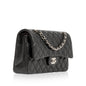 Chanel Classic Flap Lambskin Black Shoulder Bag Style 153