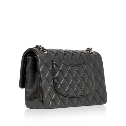 Chanel Classic Flap Lambskin Black Shoulder Bag Style 153