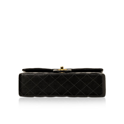 Chanel Classic Flap Lambskin Black Shoulder Bag Style 144