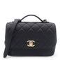 Chanel Black Quilted Caviar Leather Medium Business Affinity Top Handle Bag