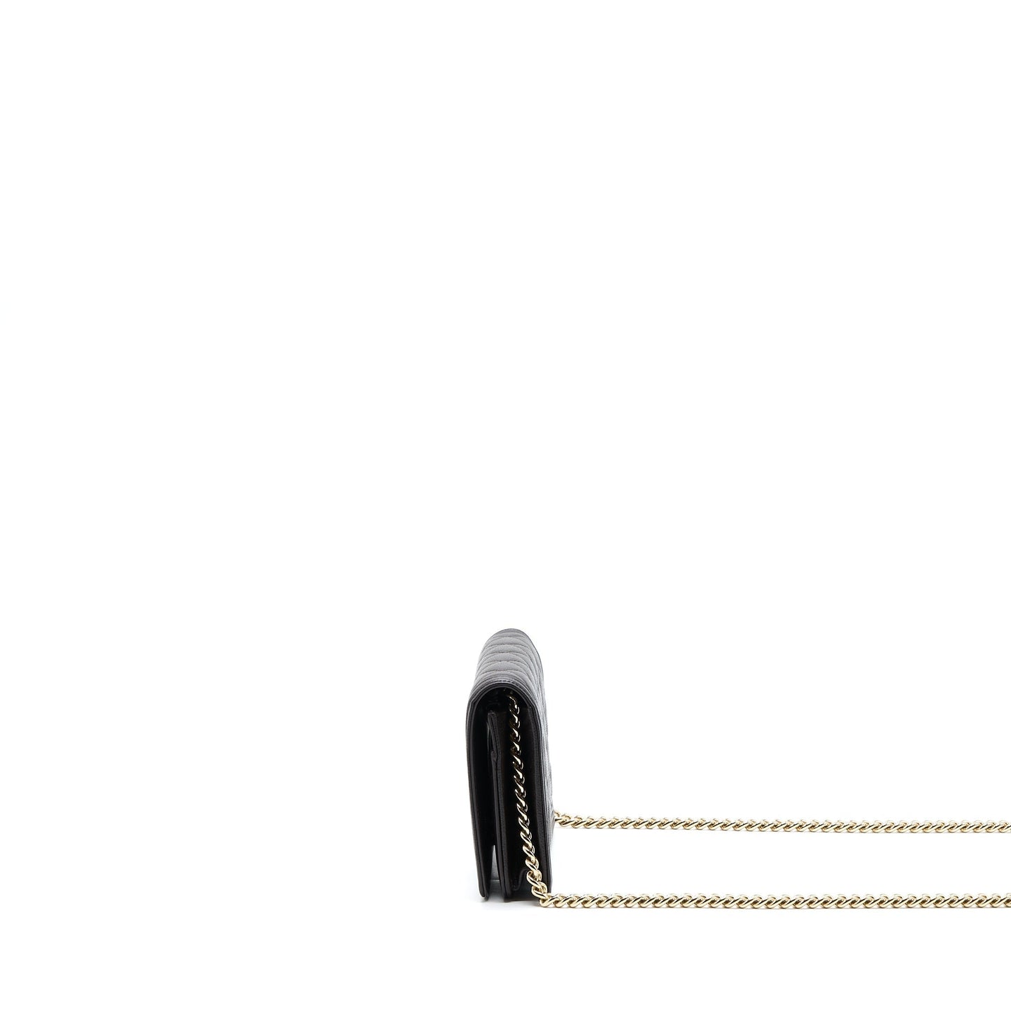 Chanel Boy Wallet On Chain Grained Calfskin Brown LGHW (Microchip)