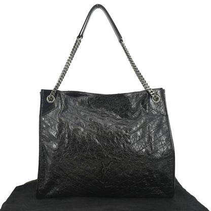 Saint Laurent Niki Leather Black Tote Bag Style 2