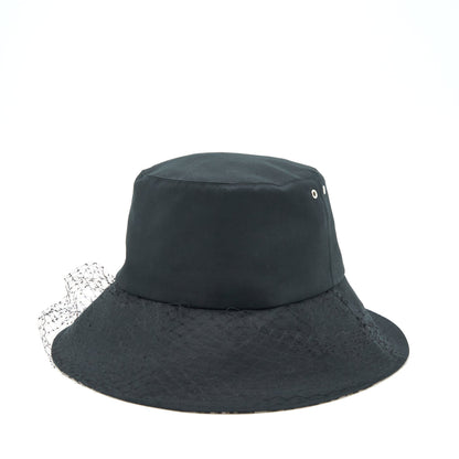 Dior Size 57 Teddy-D Brim Bucket Hat With Veil