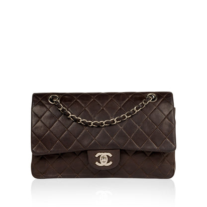 Chanel Classic Flap Lambskin Black Shoulder Bag Style 151