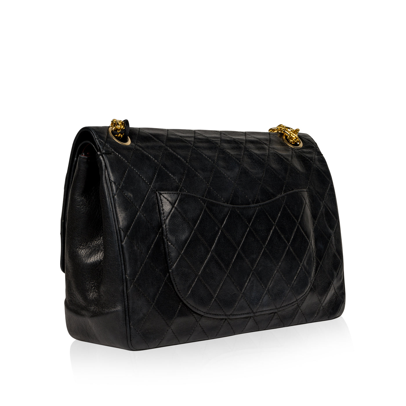 Chanel Classic Flap Lambskin Black Shoulder Bag Style 269