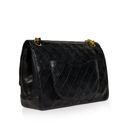 Chanel Classic Flap Lambskin Black Shoulder Bag Style 269