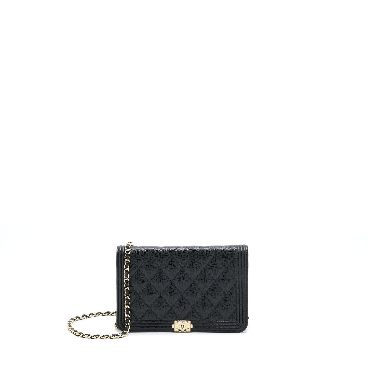 Chanel Boy Caviar Black Chain Crossbody Style 3