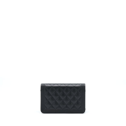 Chanel Boy Caviar Black Chain Crossbody Style 3