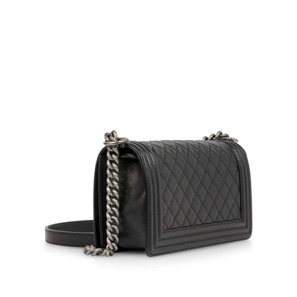 Chanel Boy Bag Caviar Black Shoulder Bag Style 15