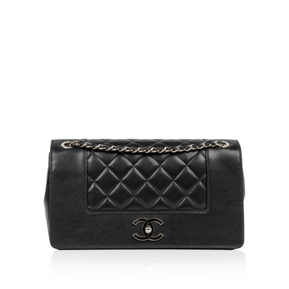 Chanel Lambskin Black Shoulder Bag Style 23