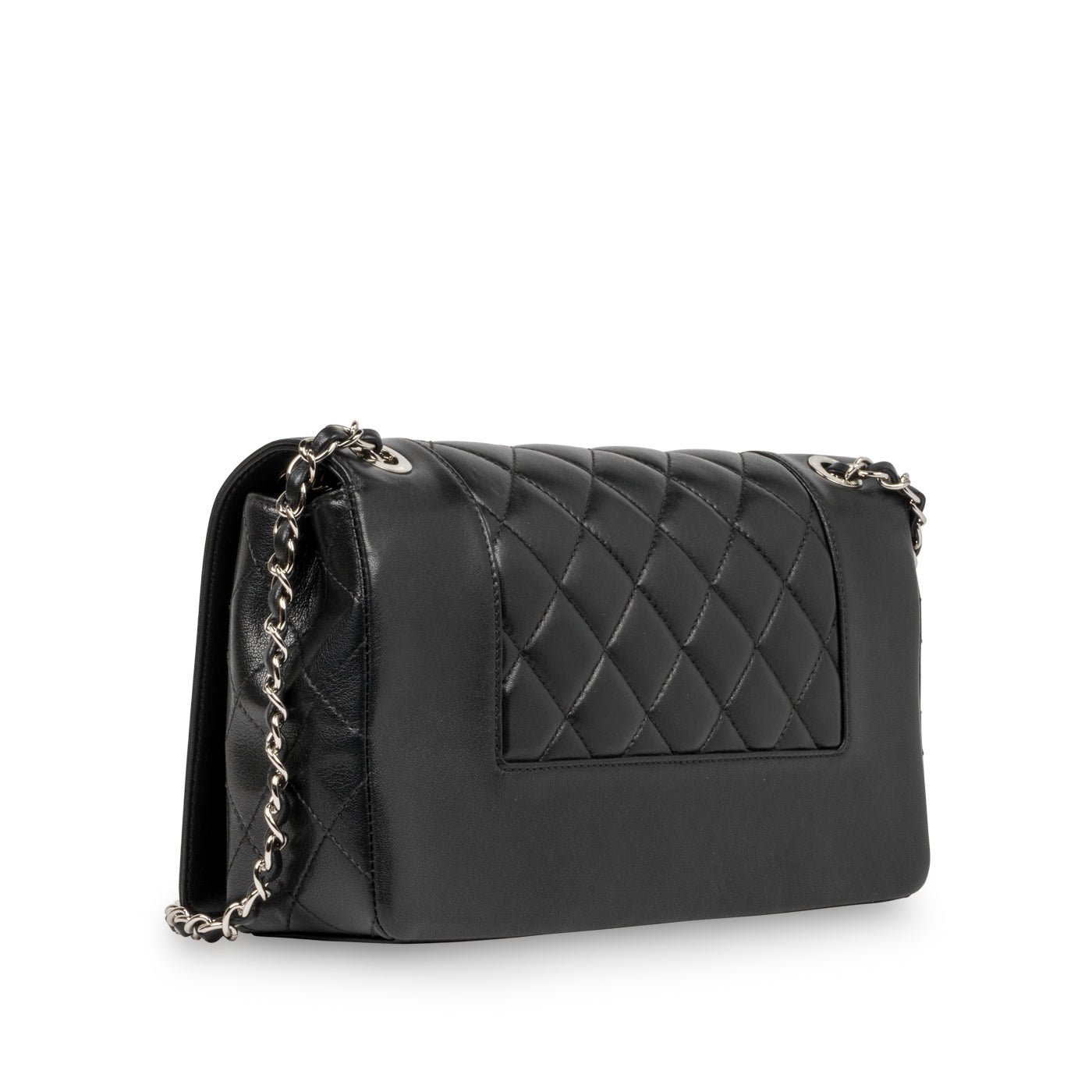 Chanel Lambskin Black Shoulder Bag Style 23