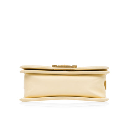 Chanel Boy Bag Lambskin Gold Shoulder Bag Style 16