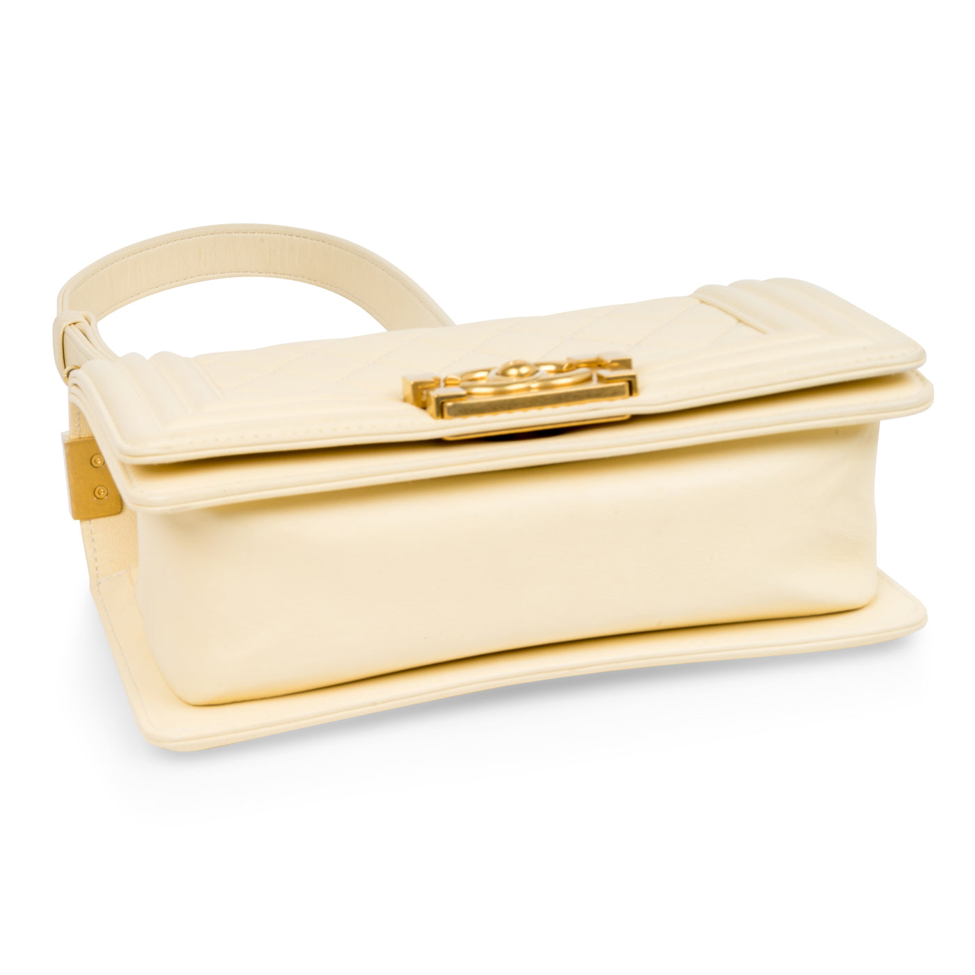 Chanel Boy Bag Lambskin Gold Shoulder Bag Style 16