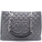 Chanel Quilted Caviar Leather Black Tote Style