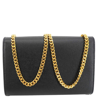 Saint Laurent Kate Leather Black Crossbody Style 24