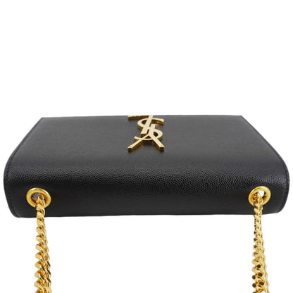 Saint Laurent Kate Leather Black Crossbody Style 24