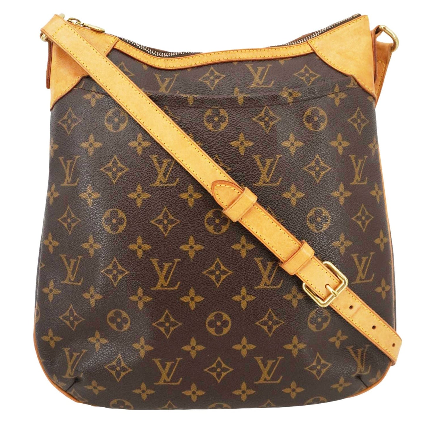 LOUIS VUITTON Odeon Monogram Canvas Shoulder Bag Brown