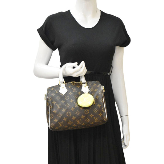 LOUIS VUITTON 25 Bandouliere LV Match Monogram Canvas Satchel Bag White