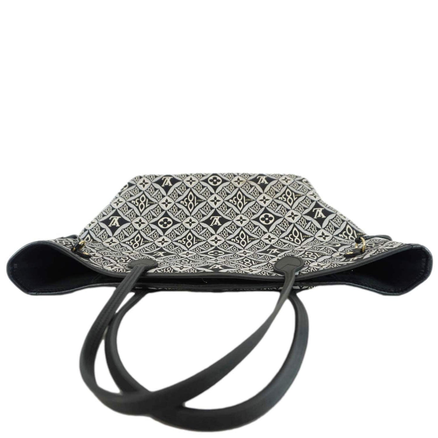 LOUIS VUITTON Neverfull MM Since 1854 Jacquard Shoulder Bag Black