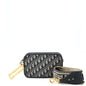 Dior Oblique diorquake clutch with extra woven logo Purse strap