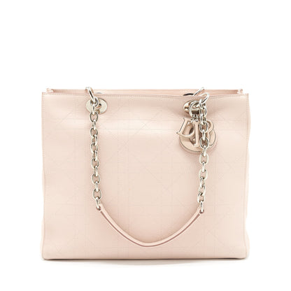 Dior Lady Dior Tote Purse Calfskin Light Beige